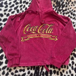 Coca Cola burgundy hoodie